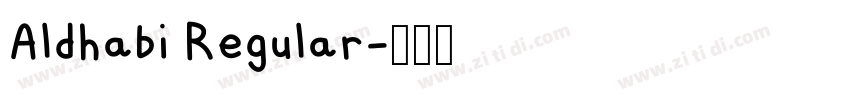 Aldhabi Regular字体转换